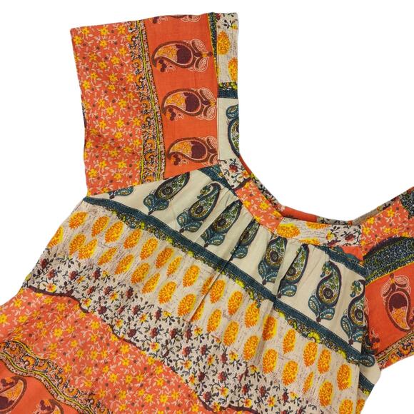 ENTRO Anthropologie Women's S Sleeveless Tunic Top, Crochet Lace, Lined, Boho - Picture 5 of 7